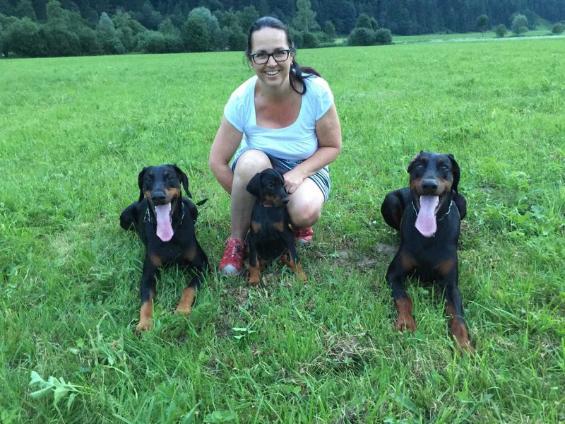 Laufen mit den grossen Dobies macht mde